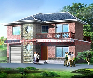 [永云別墅]AT259二層經典實用別墅全套施工圖紙12m×11m
