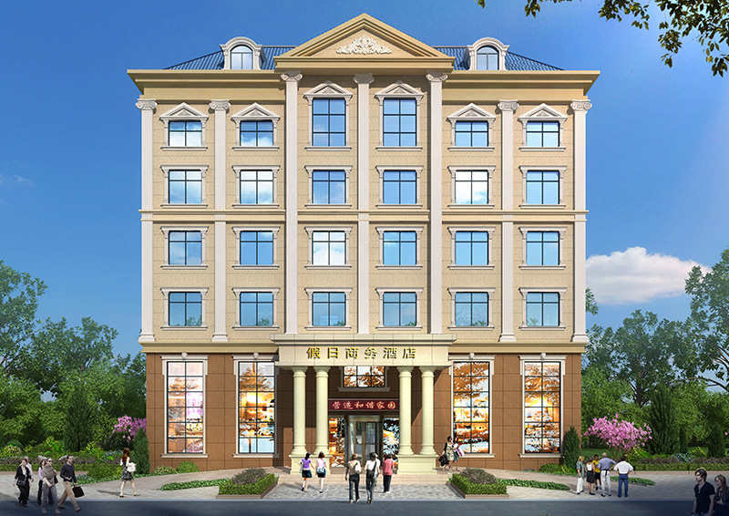 衡南6層度假商務酒店建筑外觀及施工圖紙定制設(shè)計